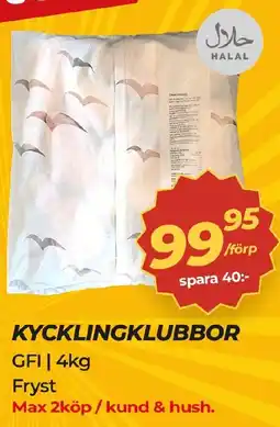 Matrix Butikerna Kycklingklubbor erbjuda