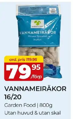 Matrix Butikerna Garden Food vannameiräkor erbjuda