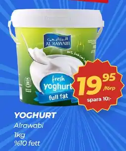 Matrix Butikerna Alrawabi yoghurt full fat erbjuda