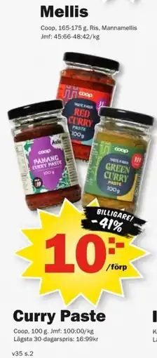 Pekås Coop Curry Paste erbjuda