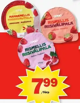 Pekås Coop rismellis riisivälipala erbjuda