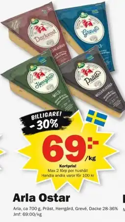 Pekås Arla Ostar erbjuda