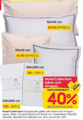Hotel Collection lakan och örngott