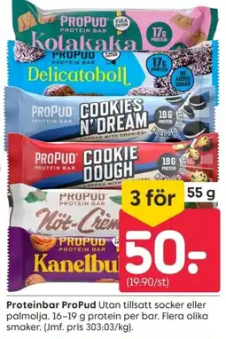 Rusta Propud protein bar erbjuda