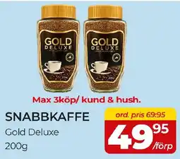 Matrix Butikerna Gold Deluxe Snabbkaffe erbjuda