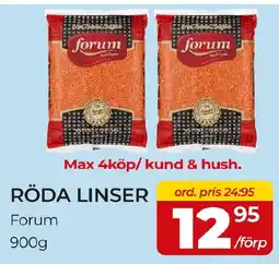 Matrix Butikerna Forum röda linsar erbjuda