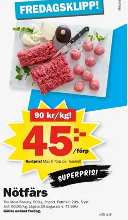 Pekås Nötfärs erbjuda