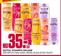 ÖoB ELVITAL SCHAMPO, BALSAM erbjuda