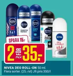 ÖoB NIVEA DEO ROLL-ON erbjuda