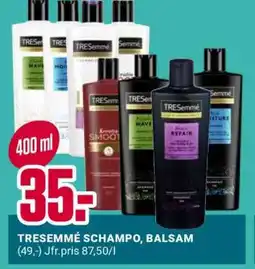 ÖoB TRESEMMÉ SCHAMPO, BALSAM erbjuda