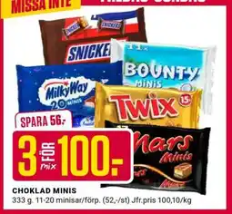 ÖoB CHOKLAD MINIS erbjuda