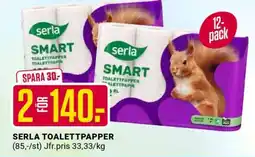 ÖoB SERLA TOALETTPAPPER erbjuda
