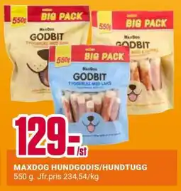 ÖoB MAXDOG HUNDGODIS/HUNDTUGG erbjuda