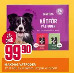 ÖoB MAXDOG VÅTFODER erbjuda