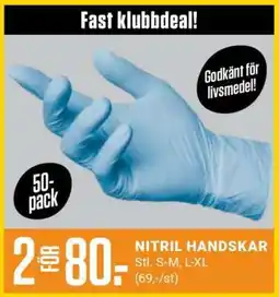 ÖoB NITRIL HANDSKAR erbjuda