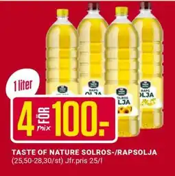 ÖoB TASTE OF NATURE SOLROS-/RAPSOLJA erbjuda