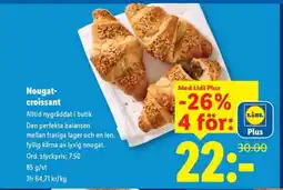 Lidl Nougat-croissant erbjuda
