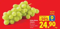 Lidl Gröna druvor Vittoria erbjuda
