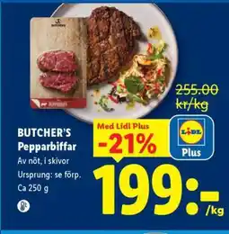 Lidl Butcher’s Pepparbiffar erbjuda