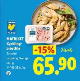 Lidl Matriket Kycklingbröstfilé erbjuda