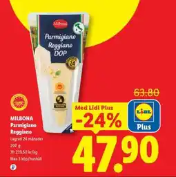 Lidl Milbona Parmigiano Reggiano erbjuda