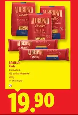 Lidl Barilla pasta erbjuda