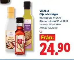 Lidl VITASIA Olja och vinäger erbjuda