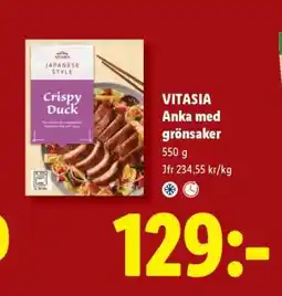Lidl Vitasia Anka med grönsaker erbjuda