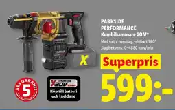 Lidl PARKSIDE PERFORMANCE Kombihammare 20 V erbjuda
