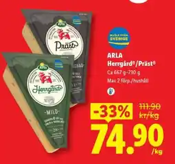 Lidl ARLA Herrgård /Präst erbjuda