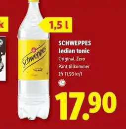 Lidl Schweppes Indian Tonic erbjuda