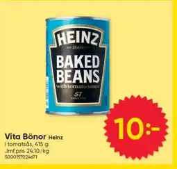 DollarStore Vita Bönor Heinz erbjuda