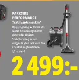 Lidl PARKSIDE PERFORMANCE Textilvårdsmaskin erbjuda