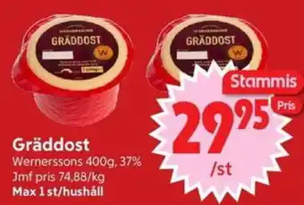 Nya Pulsen Wernerssons Gräddost erbjuda