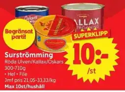 Nya Pulsen Surströmming erbjuda