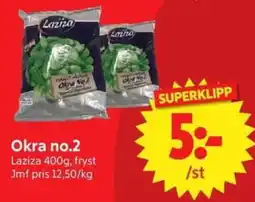 Nya Pulsen Laziza okra no.2 erbjuda