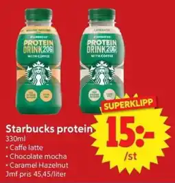 Nya Pulsen Starbucks protein erbjuda