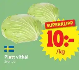 Nya Pulsen Platt vitkål erbjuda