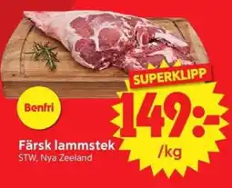 Nya Pulsen Superklipp färsk lammstek erbjuda