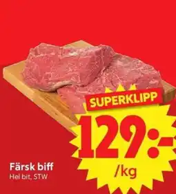 Nya Pulsen Färsk biff erbjuda
