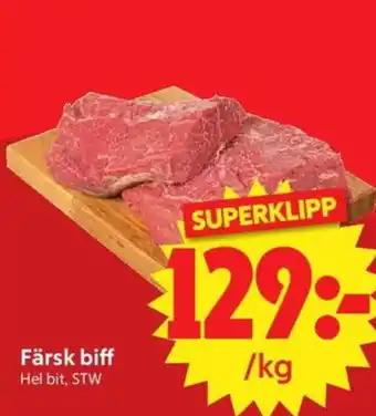 Nya Pulsen Färsk biff erbjuda
