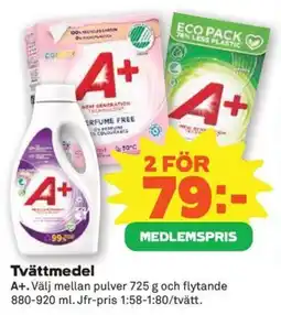 Coop Konsum A+ Tvättmedel erbjuda