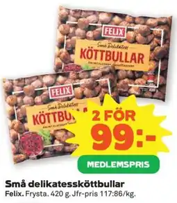 Coop Konsum Felix små delikatessköttbullar erbjuda
