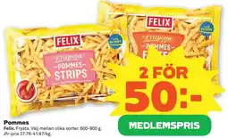 Coop Konsum Felix pommes strips erbjuda