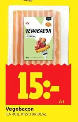ICA Kvantum Ica vegobacon erbjuda