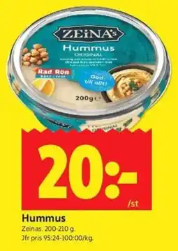 ICA Kvantum Zeina's hummus erbjuda