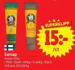 Nya Pulsen Auran Senap erbjuda