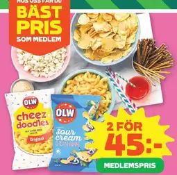 Coop Konsum Olw cheez doodles erbjuda