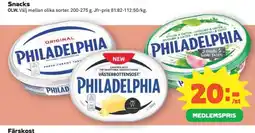 Coop Konsum Philadelphia västerbottensost erbjuda