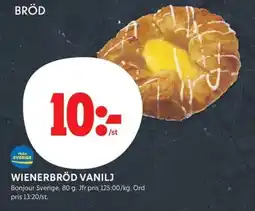 ICA Kvantum Wienerbröd vanilj erbjuda